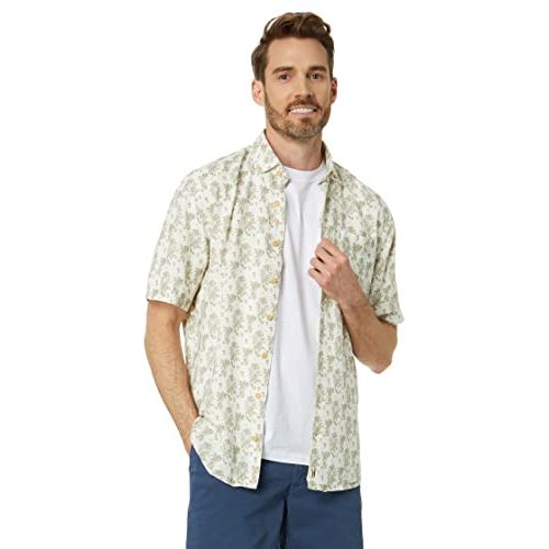 Johnnie-O Jayden Short Sleeve Woven (White) Men's Clothing, Size: Xl